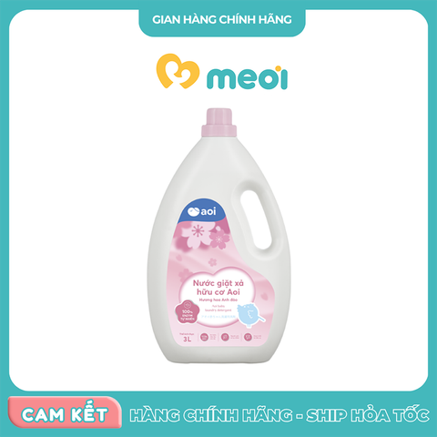  Nước giặt xả hữu cơ Aoi 3L 