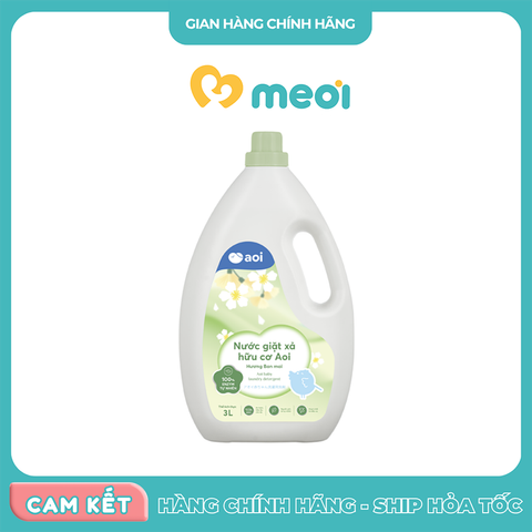  Nước giặt xả hữu cơ Aoi 3L 