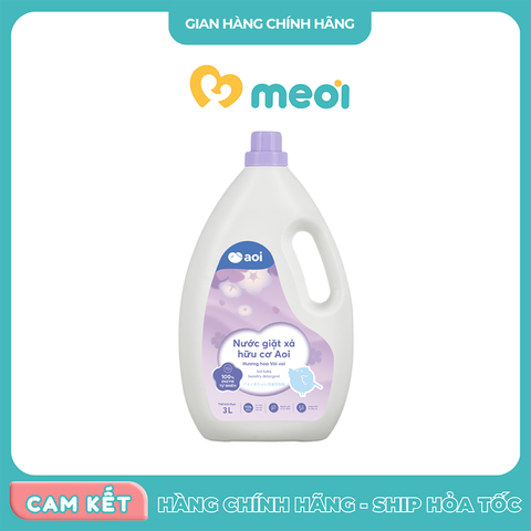  Nước giặt xả hữu cơ Aoi 3L 