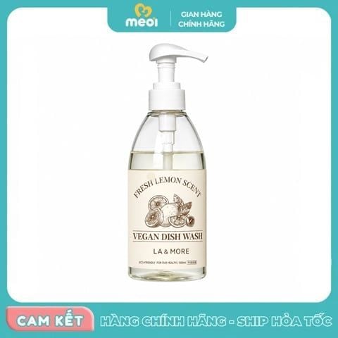  Nước Rửa Bình Thuần Chay Lala&More 500ml 