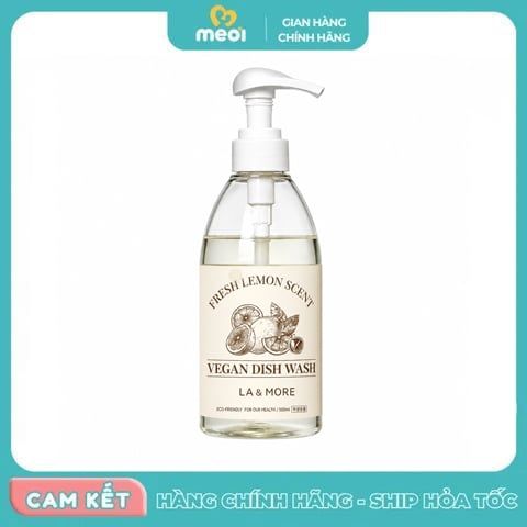  Nước Rửa Bình Thuần Chay Lala&More 500ml 