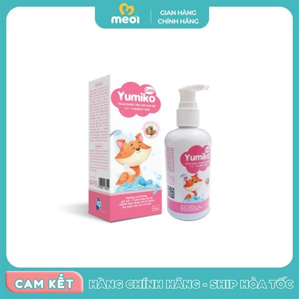  Nước tắm gội thảo dược cho bé Yumiko 200ml 0M+ 
