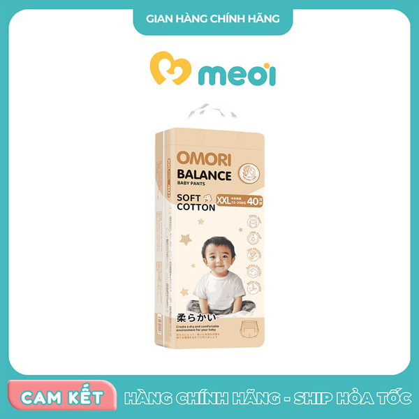 Bỉm quần Omori Balance size XL42 (12-17kg)