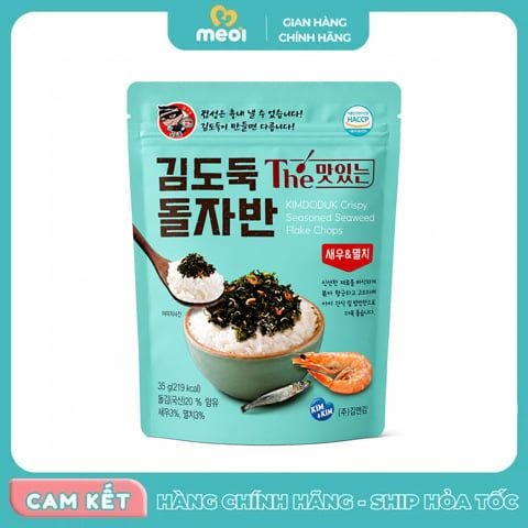  Rong biển trộn Kimdoduk vị tôm và cá cơm 35g 