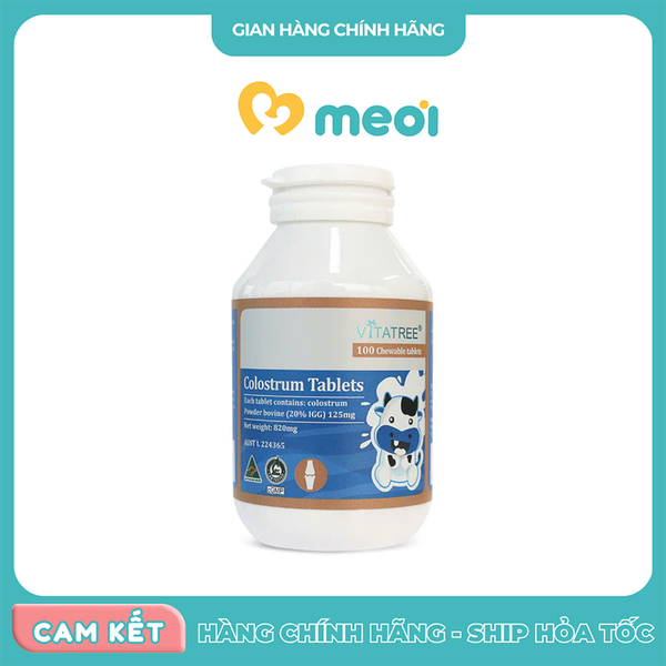 Kẹo sữa bò non Vitatree Colostrum 100 viên