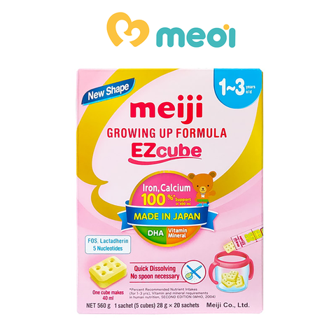  Sữa Meiji thanh Growing Up Formula NK (1-3 tuổi) (hộp 20 thanh) 