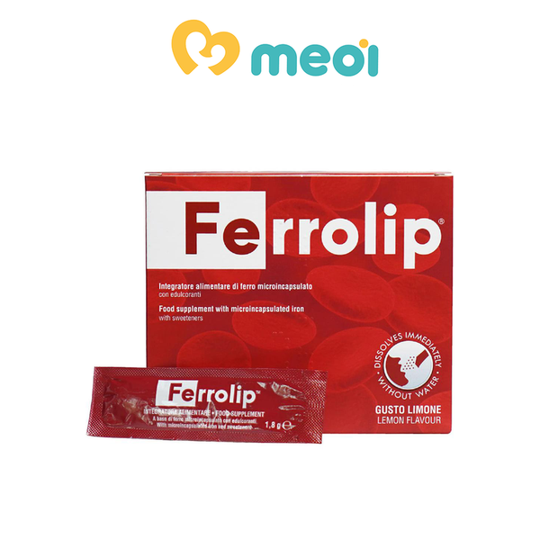 Sắt sinh học Ferrolip cho mẹ bầu và người lớn (20 gói)