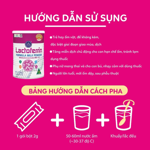  Sữa Hoàng Gia Úc Lactoferrin Formula Milk Powder - Hỗ trợ tăng cường miễn dịch 