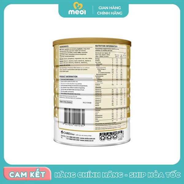  Sữa Alula Gold Úc số 3 900g (1 tuổi trở lên) 