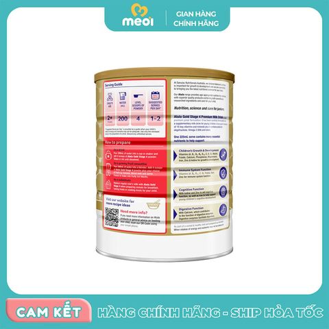 Sữa Alula Gold Úc số 4 900g (2 tuổi trở lên)