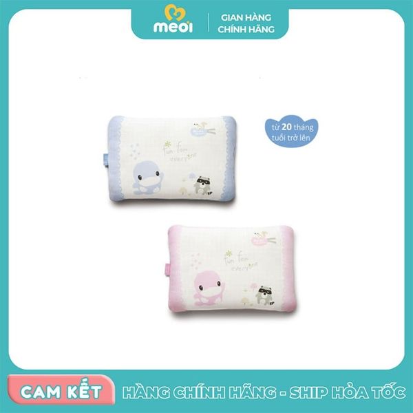  Gối trẻ em thoáng khí 3D xanh,hồng Ku-Ku 2087 