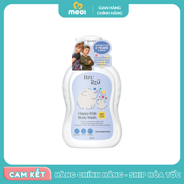  Sữa tắm Bzu Bzu 600ml 4Y+ 