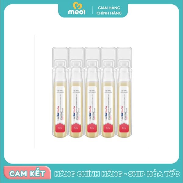  Lợi khuẩn LiveSpo DIA 30 giảm tiêu chảy, rối loạn tiêu hóa 10*5ml 0M+ 