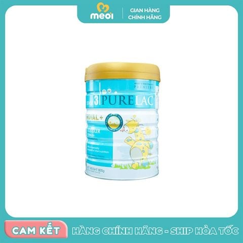  Sữa PureLac Royal+ Toddler Formula số 3 (800g) cho bé từ 1 - 3 tuổi 