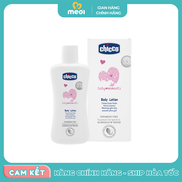  Sữa dưỡng ẩm Chicco chiết xuất hạnh nhân 200ml 0M+ 