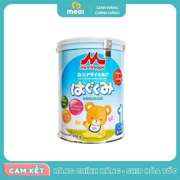  Sữa số 1 từ 0-6 tháng (850g) Morinaga (mẫu mới) 