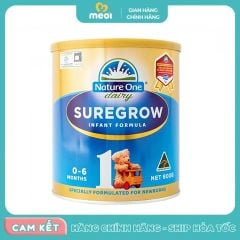 Sữa Sure Grow HMM Số 1 600g (0 - 6M)