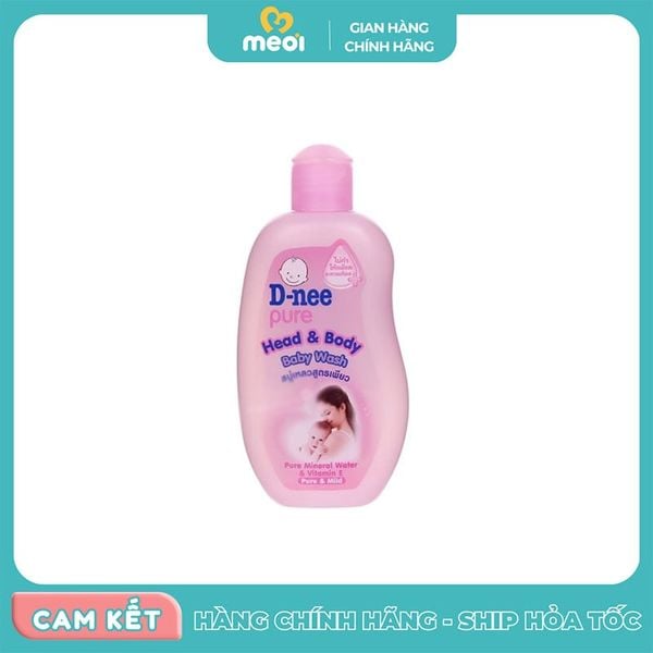  Sữa tắm gội toàn thân Baby D-nee hồng 200ml 