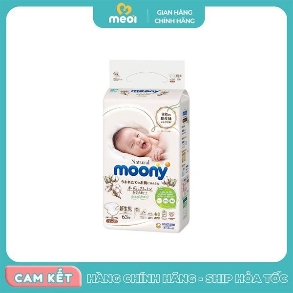  Tã dán sơ sinh Moony Natural Newborn 