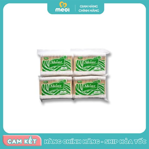  Tăm bông trẻ em thân giấy Shine Active hộp 180pcs 