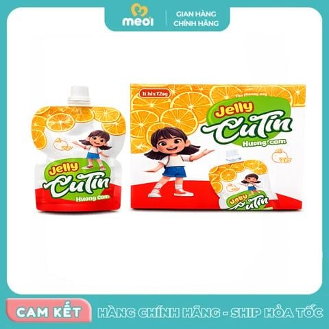  Thạch dinh dưỡng Jelly Cutin hương cam 125g 