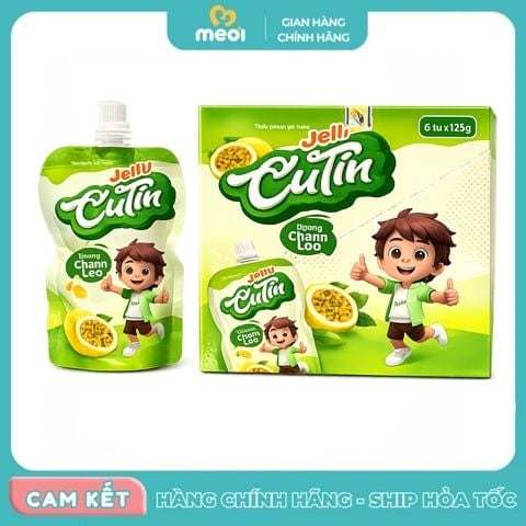  Thạch dinh dưỡng Jelly Cutin hương chanh leo 125g 