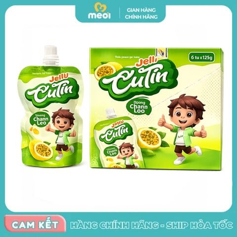  Thạch dinh dưỡng Jelly Cutin hương chanh leo 125g 