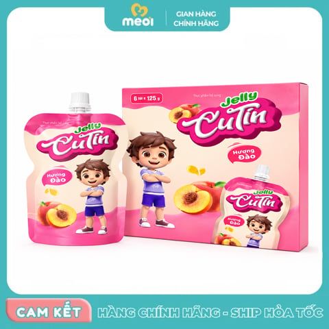  Thạch dinh dưỡng Jelly Cutin hương đào 125g 
