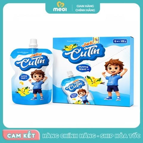 Thạch dinh dưỡng Jelly Cutin hương vani 125g 