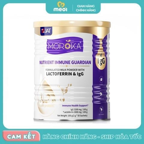 Thực phẩm Chức Năng Lactoferrin Moroka Nutrient A2 Úc 100g (2g x 50 gói)