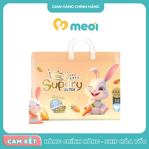 Bỉm quần Supdry Ultra XXXL38 (từ 17kg trở lên)