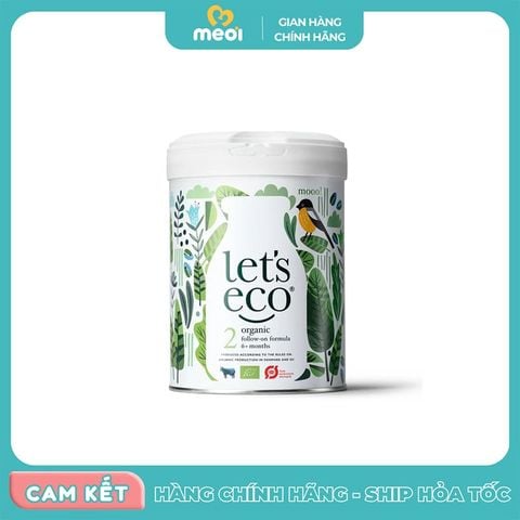  Sữa Let's Eco Organic số 2 cho trẻ từ 6 -12 tháng 