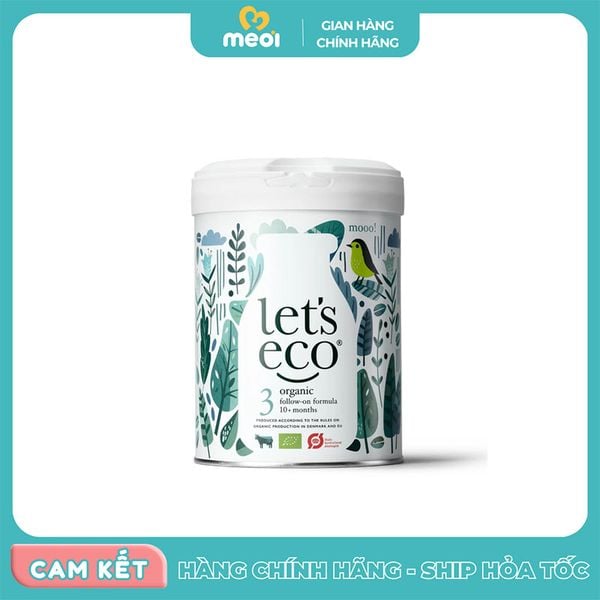  Sữa Let's Eco Organic số 3 cho trẻ từ 10 tháng trở lên 