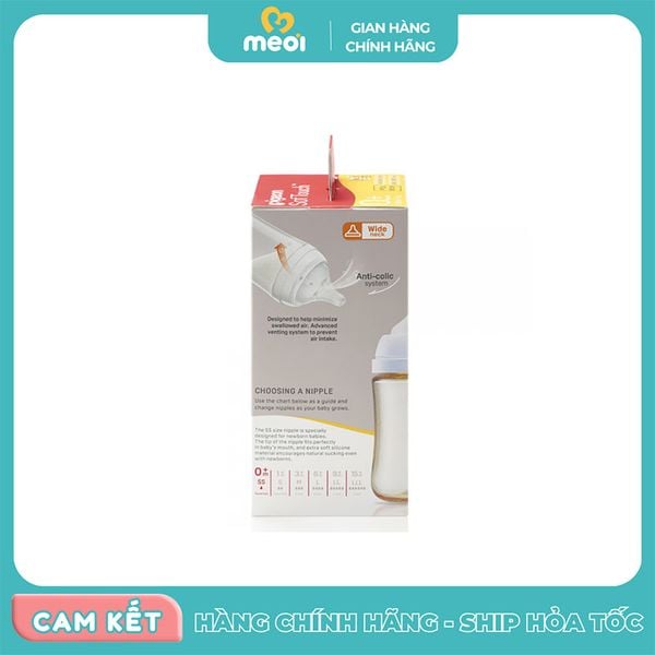 Bình sữa Pigeon Softouch PPSU Plus WN3 160ml