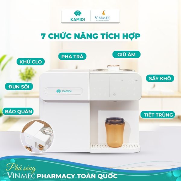 Máy tiệt trùng UV đa năng tích hợp đun nước pha sữa Kamidi Lux 1