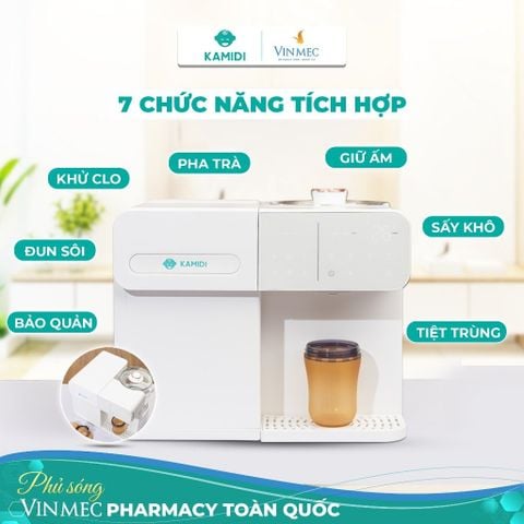  Máy tiệt trùng UV đa năng tích hợp đun nước pha sữa Kamidi Lux 1 