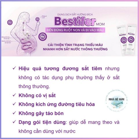  Sắt bầu hướng đích Bestifer Mom (24 gói*5ml) 