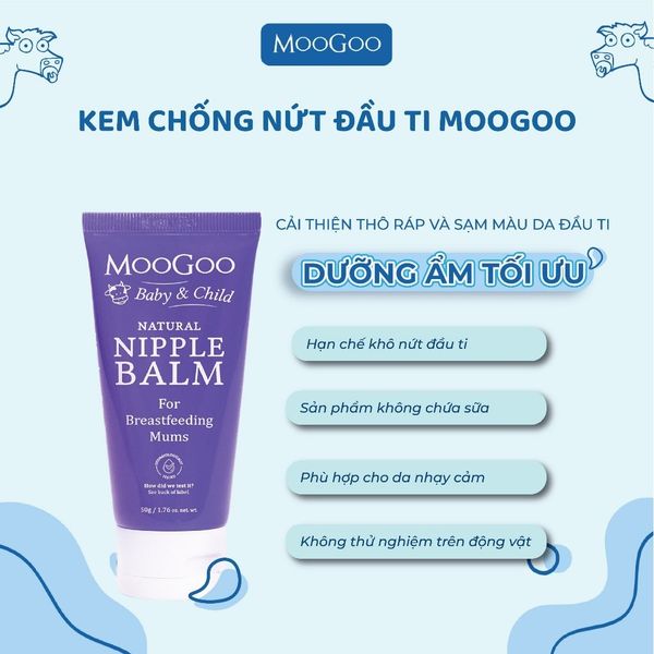 Kem dưỡng chống nứt đầu ti Moogoo 50g