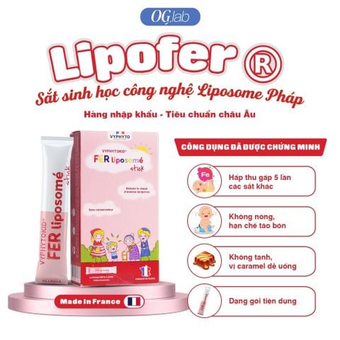  Sắt Vyphyto Fer Liposomé dạng gói (14 gói x 10ml) 