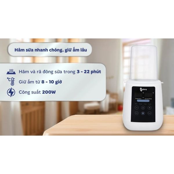 Máy hâm sữa tiệt trùng điện tử Galena GA-W02 (1 bình)