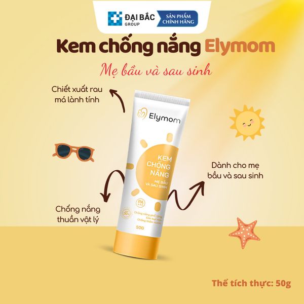 Kem chống nắng Elymom mẹ bầu và sau sinh 50g