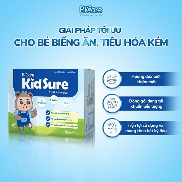 Siro ăn ngon Kidsure 20 gói 6M+