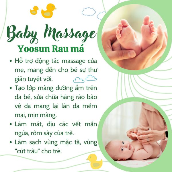 Dầu massage Yoosun cho bé 200ml 0M+