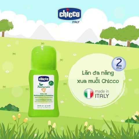  Lăn đa năng xua muỗi Chicco 60ml 2M+ 