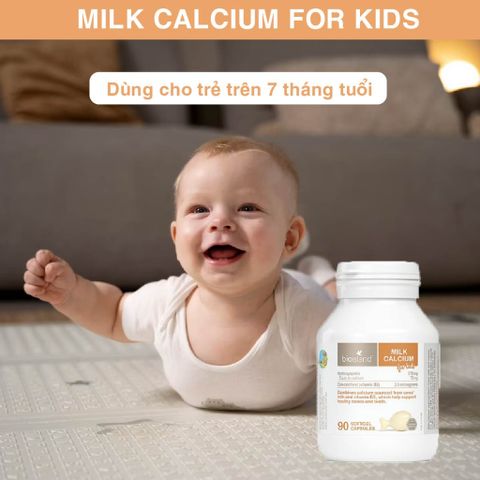 Viên uống canxi sữa cho bé Bio Island NK 90 viên 7M+ 