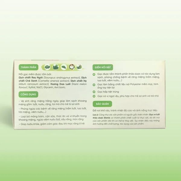 Gạc rơ lưỡi thảo dược Elemis không mùi 30pcs 0M+