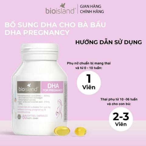  Vitamin bà bầu DHA Bio Island NK 60 viên 