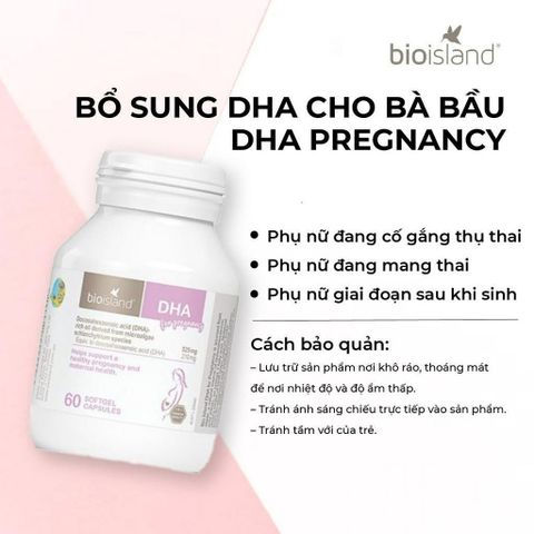  Vitamin bà bầu DHA Bio Island NK 60 viên 