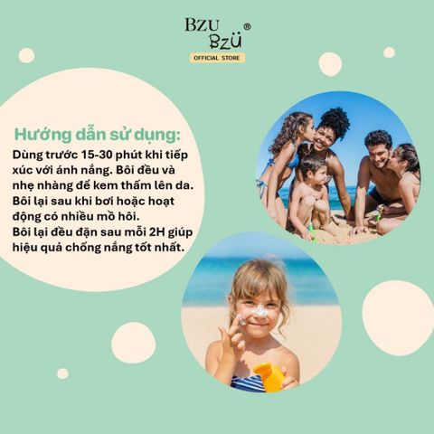  Sữa chống nắng trẻ em Bzu Bzu 30PA+++ 40ml 