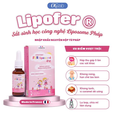  Sắt Vyphyto Fer Liposomé nhỏ giọt 30ml 